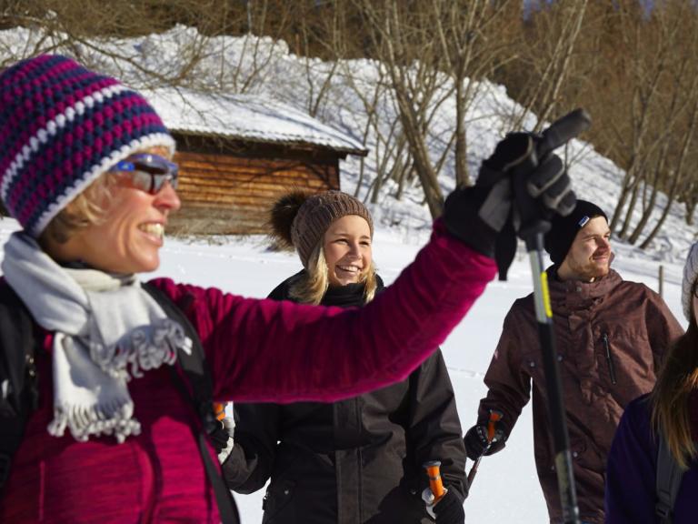 Wandergruppe mit Guide