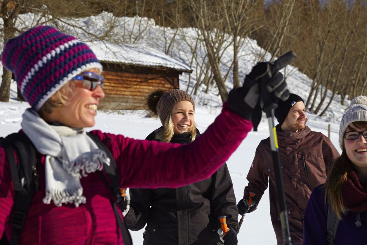 Wandergruppe mit Guide Wandergruppe mit Guide