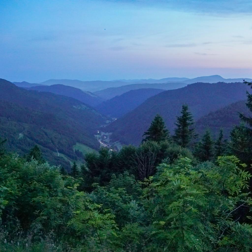 Abendstimmung Blick ins Tal